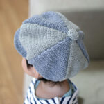 かぎ針編み 6枚はぎ子どもキャスケット