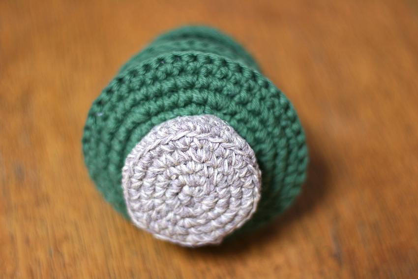 かぎ針編み クリスマスツリーの底