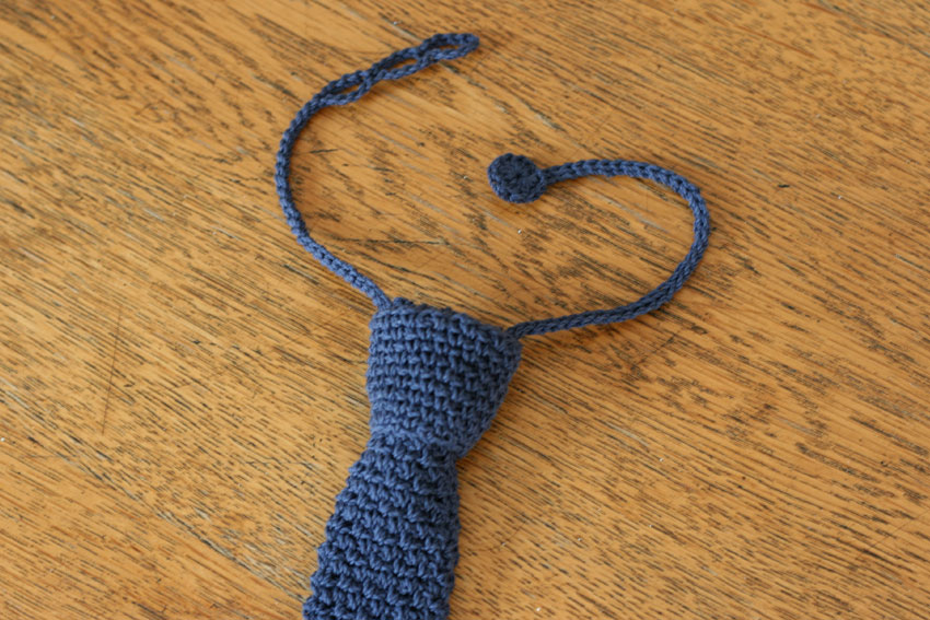 かぎ針編み ニットタイのループ