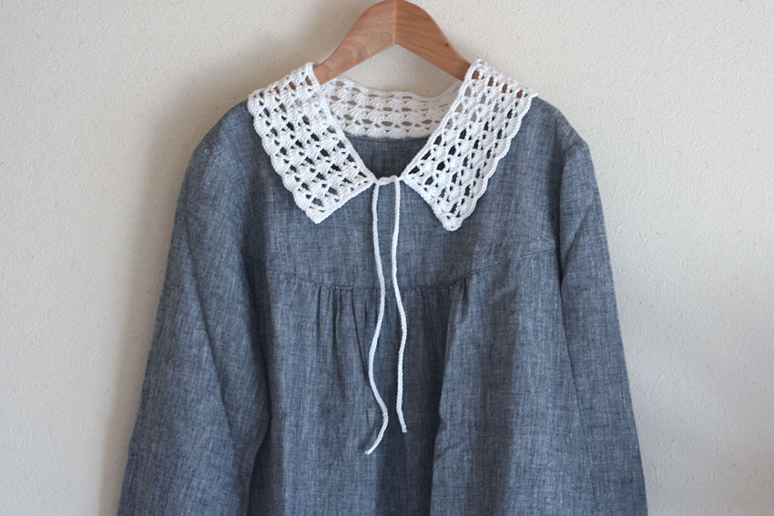 かぎ針編み つけ襟