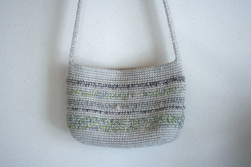 かぎ針編み 斜め掛けショルダーにも