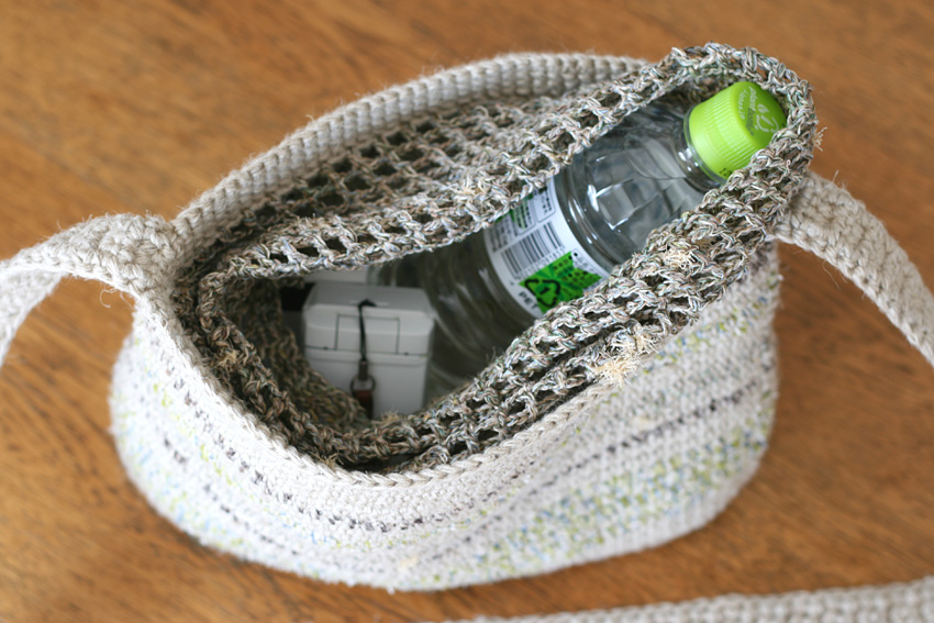 かぎ針編み ショルダーバッグのサイズ感