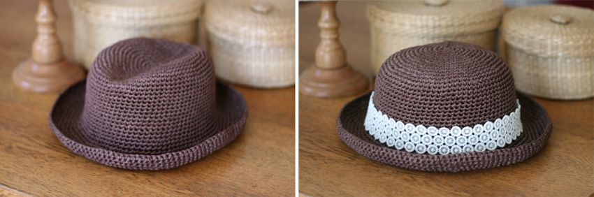 かぎ針編み ハット アレンジ