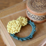 かぎ針編み たんぽぽのヘアゴム