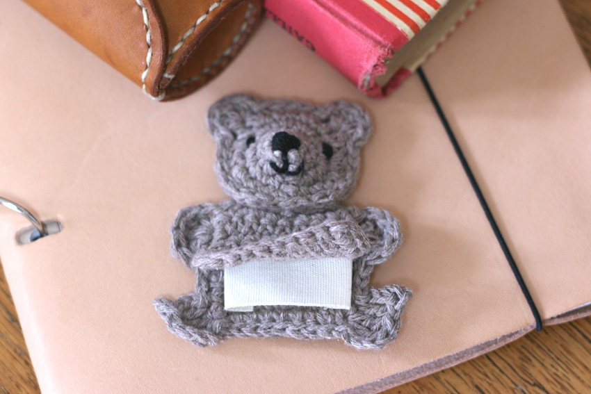 かぎ針編み お名前タグ