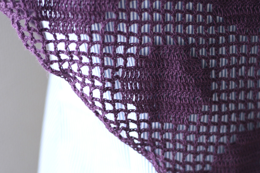 かぎ針編み 方眼編み 三角ストール