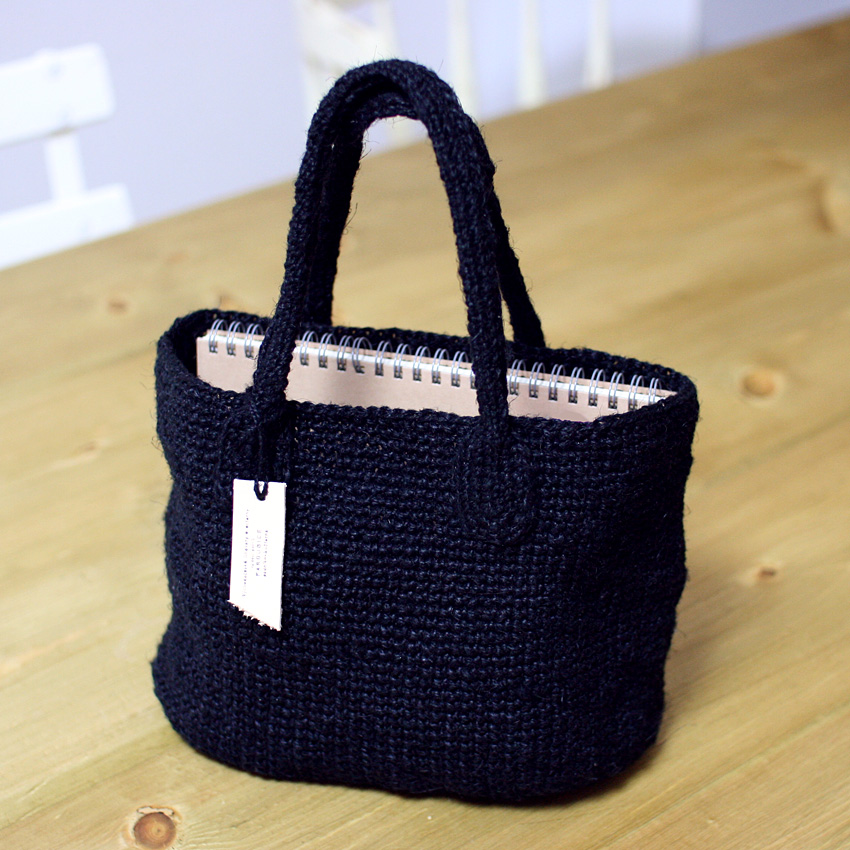 かぎ針編み サイザル風バッグ