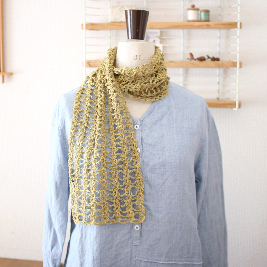 かぎ針編み ［1000いいね！記念］ レーシーストール