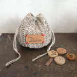 かぎ針編み 丸ころちゃん巾着