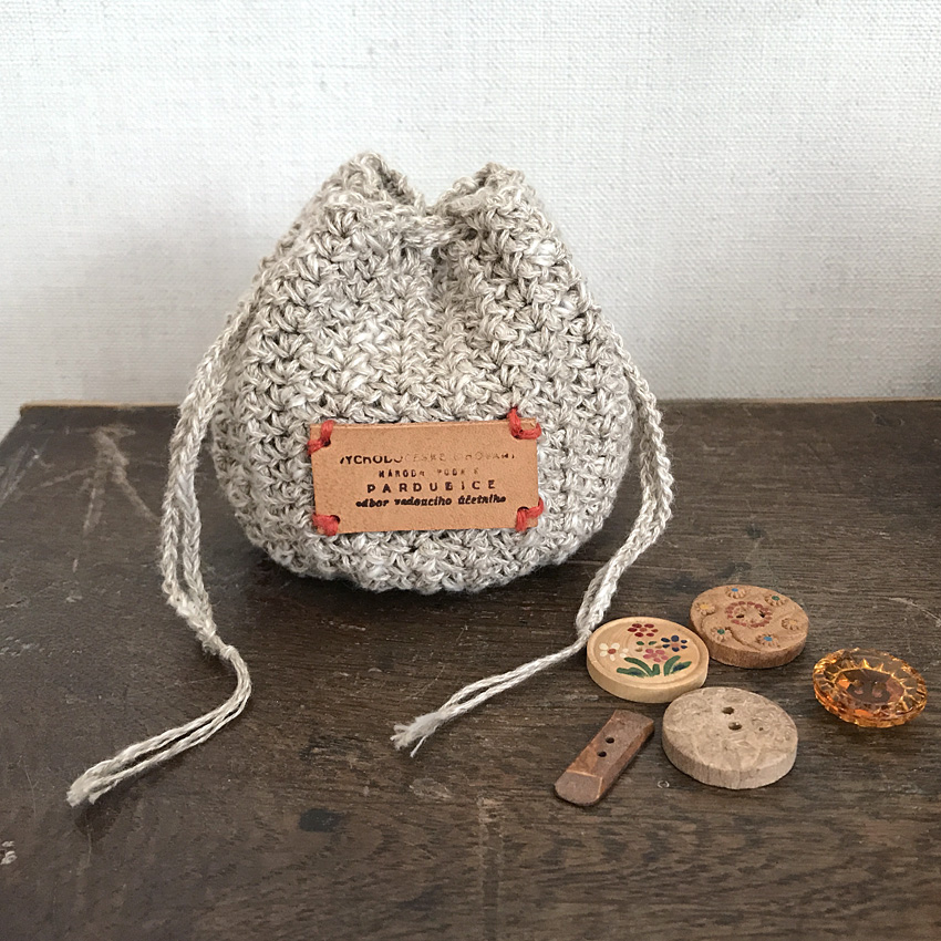 かぎ針編み 丸ころちゃん巾着