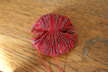 ②仮どめしています