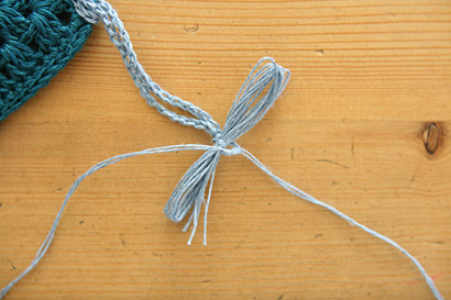 ⑦しっかりとかた結びしてください