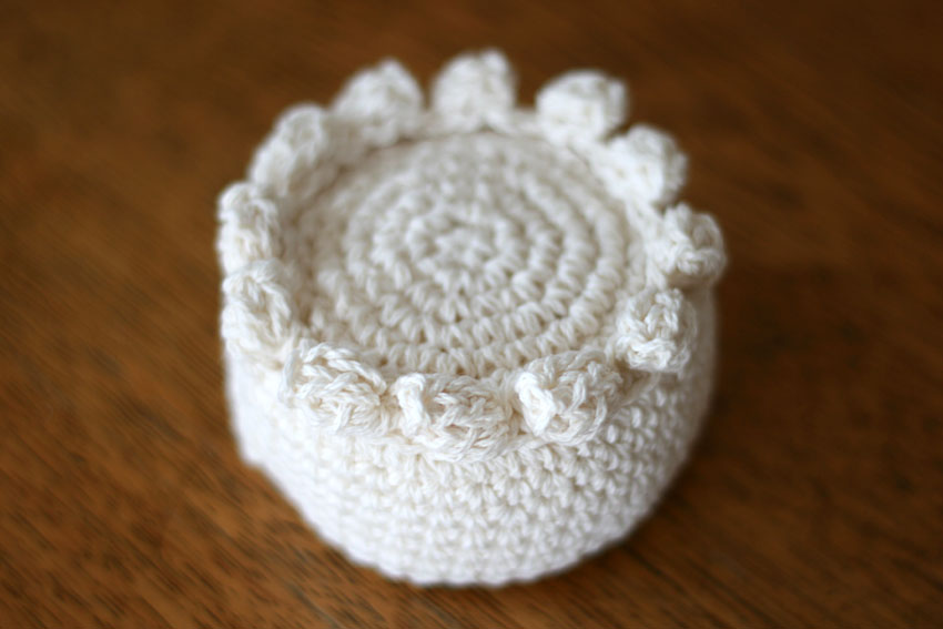 かぎ針編み ケーキの土台