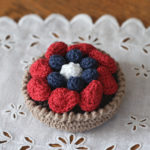 かぎ針編み クロッシェ・パティシエのベリータルト