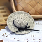 かぎ針編み ミニミニ麦わら帽