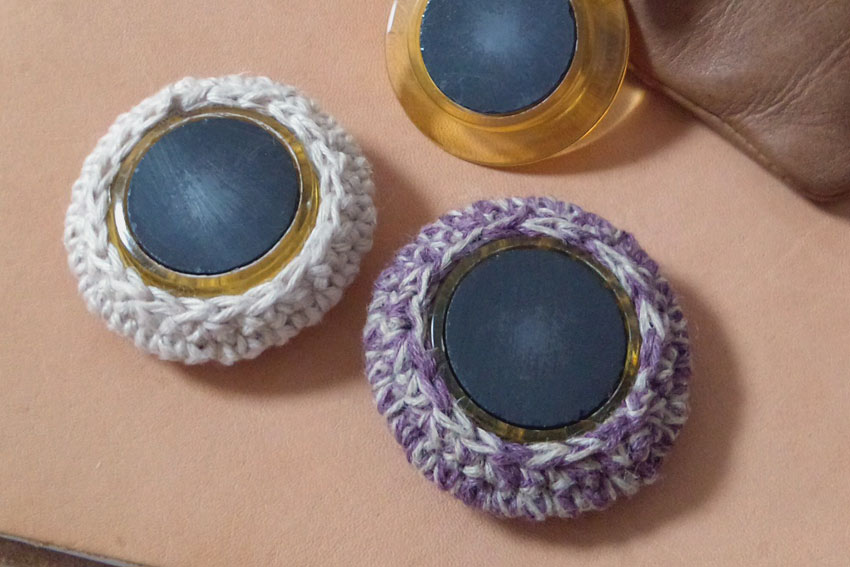 かぎ針編み マグネット裏側