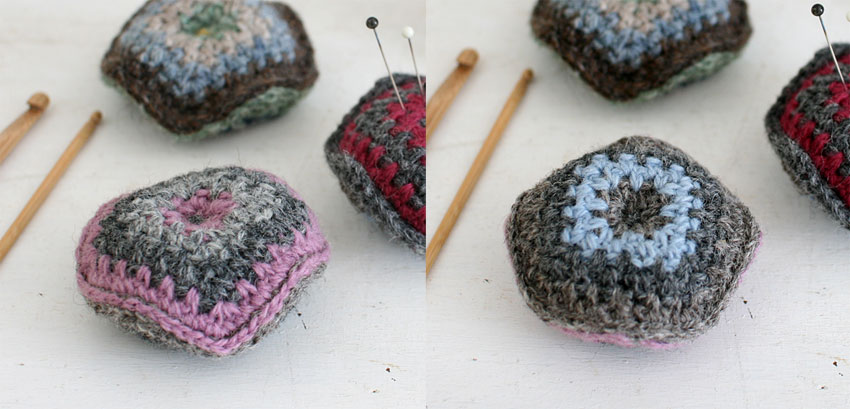 かぎ針編み ビスコーニュ 裏表