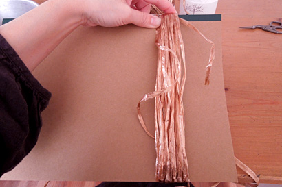 ⑤糸を20回巻きます