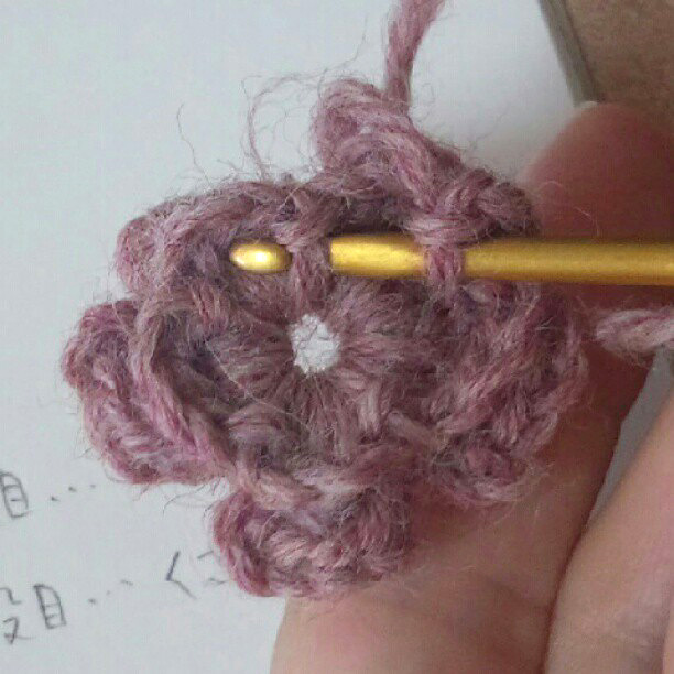 かぎ針編み 針を入れる場所はここ