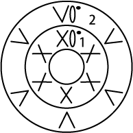 かぎ針編み こま編み6目で作り目してわに編む編み図