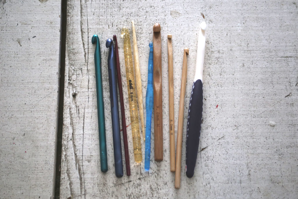 かぎ針編み 樹脂製や木製のかぎ針