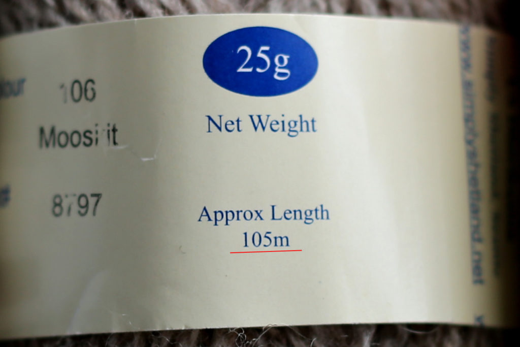 かぎ針編み Jamieson’s Shetland Spindrift の帯