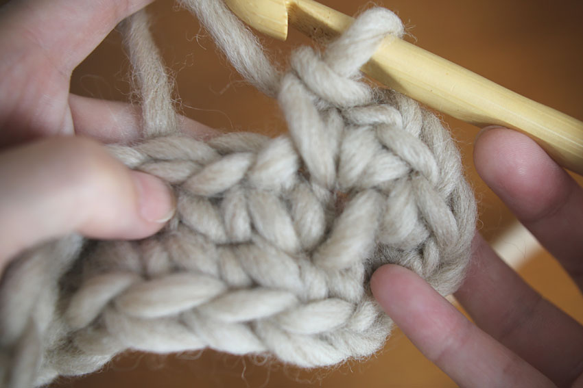 かぎ針編み くさり1 + こま編み1 も編めました