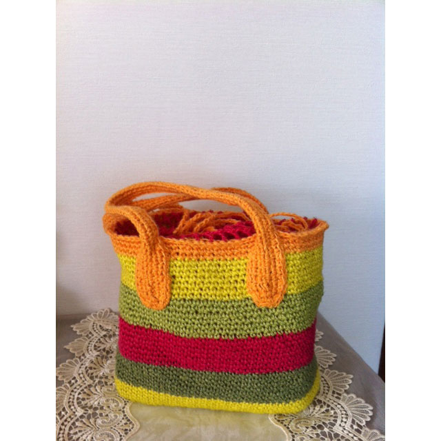 美桜さんの「サイザル風バッグ」