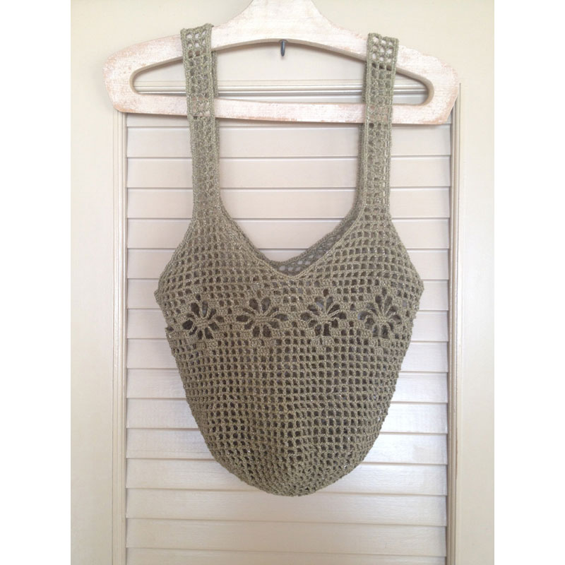 マイコさんの「浜辺の散策バッグ」かぎ針編み 作品