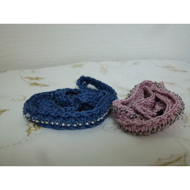 美桜さんの「ビーズ編みカチューム」