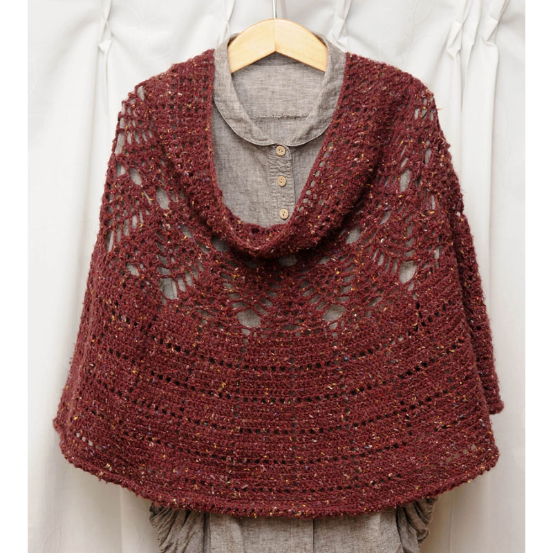 さとさんの「パイナップル・ポンチョ」かぎ針編み 作品