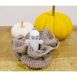 yupi*さんの「バイアスフリル風シュシュ」かぎ針編み 作品