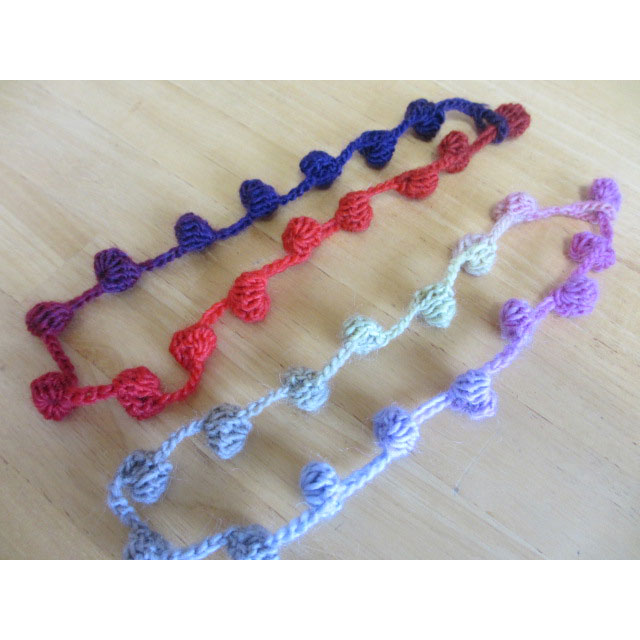 プリティ 60さんの「コロンコロンネックレス」かぎ針編み 作品