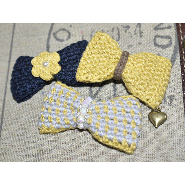 編み物屋さん[ゆとまゆ]さんの「おとなリボン・3タイプ」