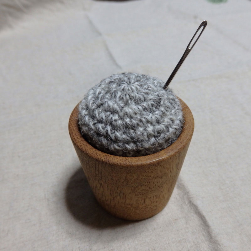 takechanさんの「ならのとじ針用ピンクッション」かぎ針編み 作品