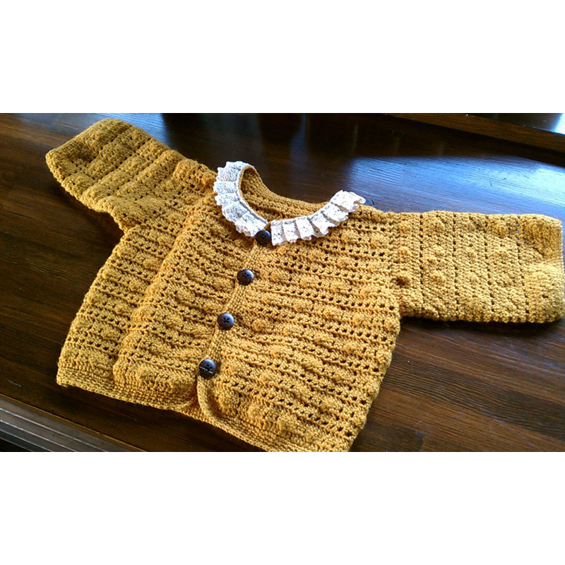 kimieさんの「はじめてのおめかしカーデ」