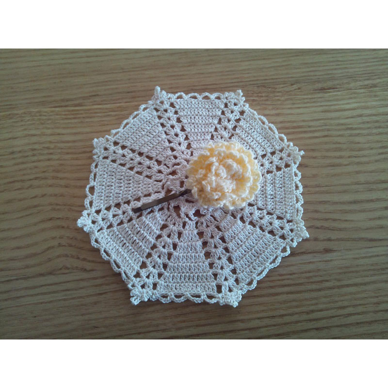 かぎ針編み Ricoさんの「たんぽぽのヘアゴム」