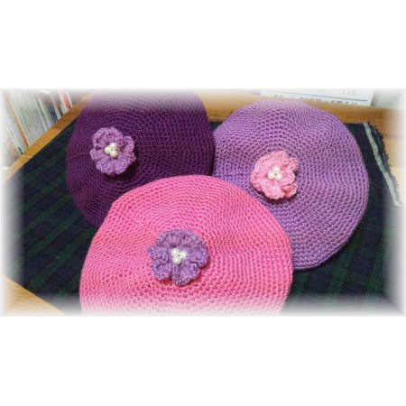 無っちゃんの母さんの「ボンボンつき子どもベレー帽」