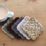 かぎ針編み わ編みのコースター