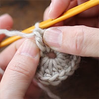 編み目の見方 長編み1目