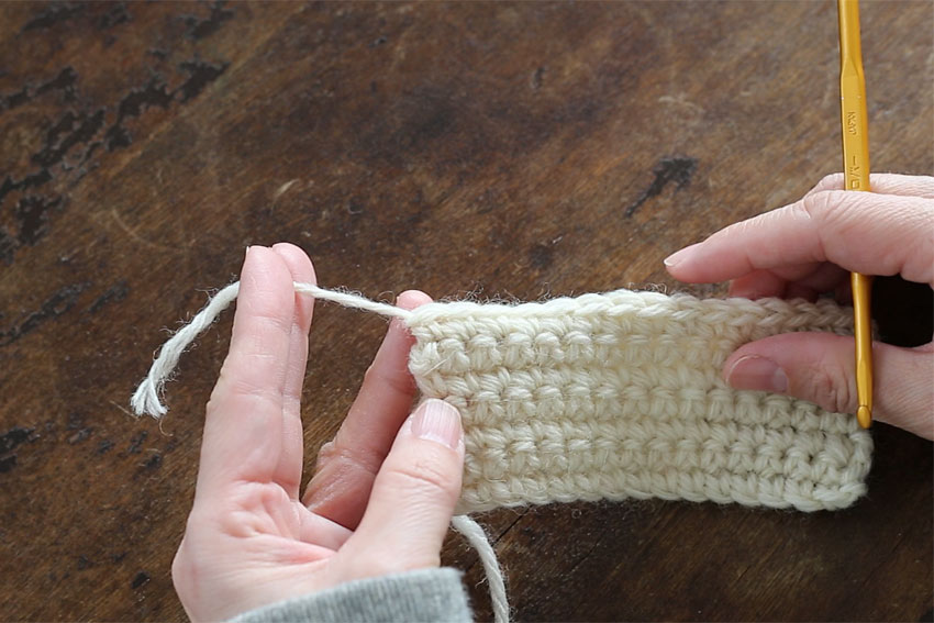 [3] 糸を引き抜くとこうなります。