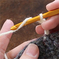 長編み[2] 針に糸をかけ、