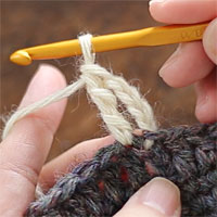 長編表引き上げ編み[7] 長々編みが編めました。