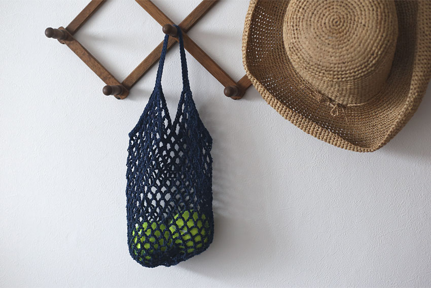 かぎ針編み ネットバッグ 活用イメージ