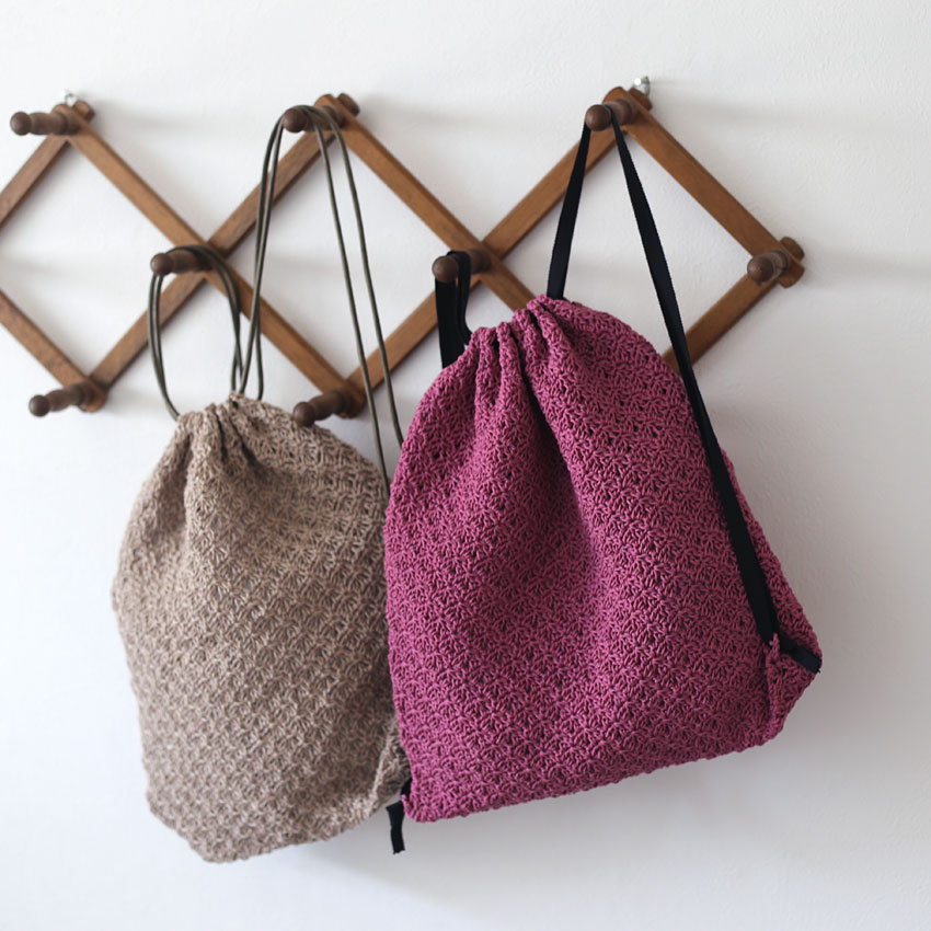 かぎ針編み ナップサック