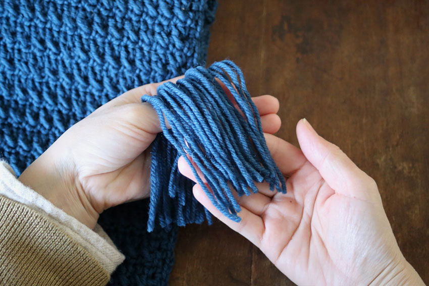 フリンジ④カットするとこのようになります。