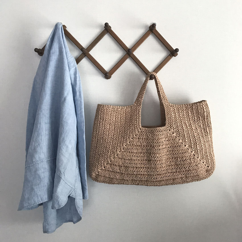 かぎ針編み ヘリンボーン長編み 作品例