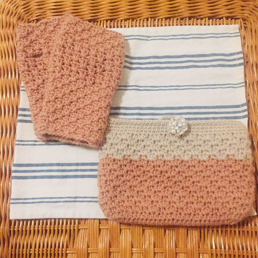 ちはるさんの「ハンドウォーマー」かぎ針編み 作品