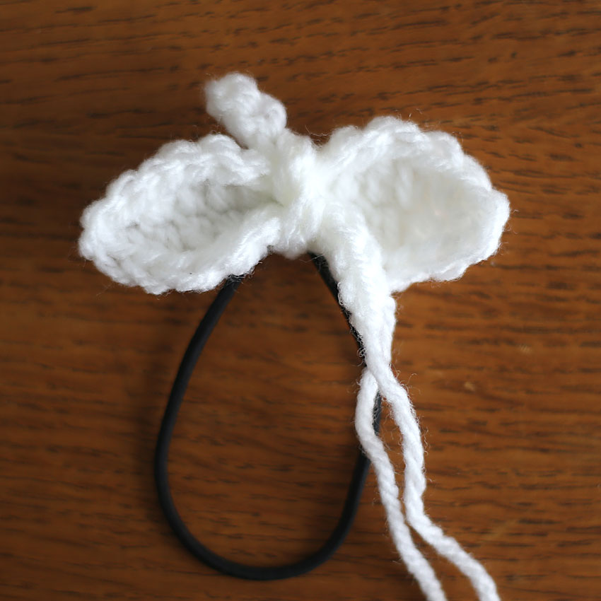 スレッドコードを中心で結びます