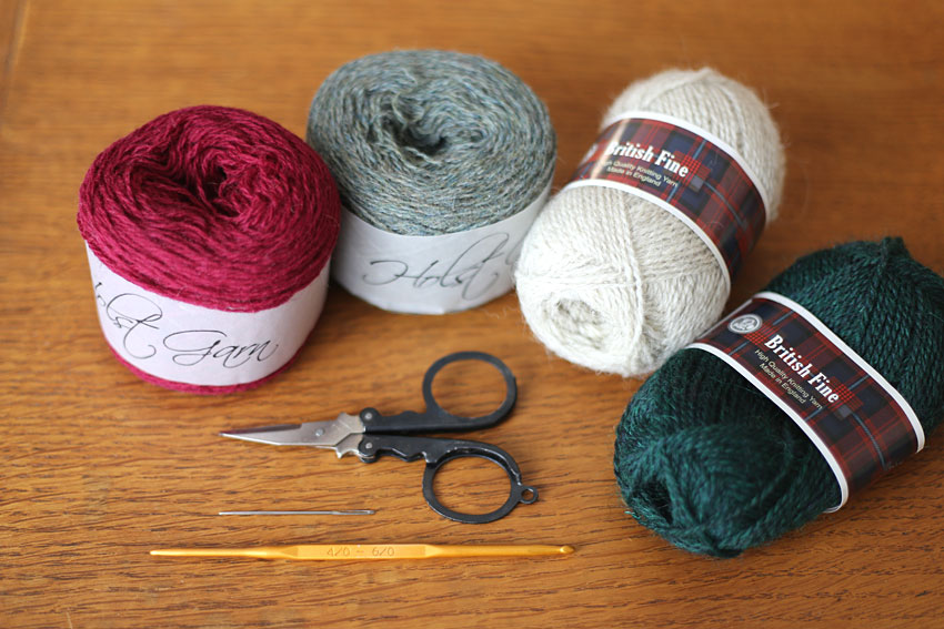 かぎ針編み お花 材料と道具